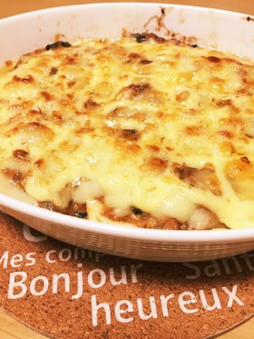超簡単!サバ味噌煮缶の豆腐グラタン